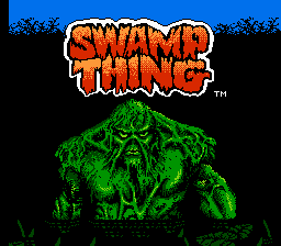 Swamp Thing title screen for NES